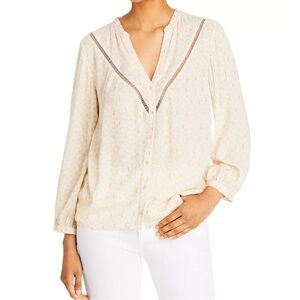 PAIGE Doris Button Down Top Shirt Blouse Size M